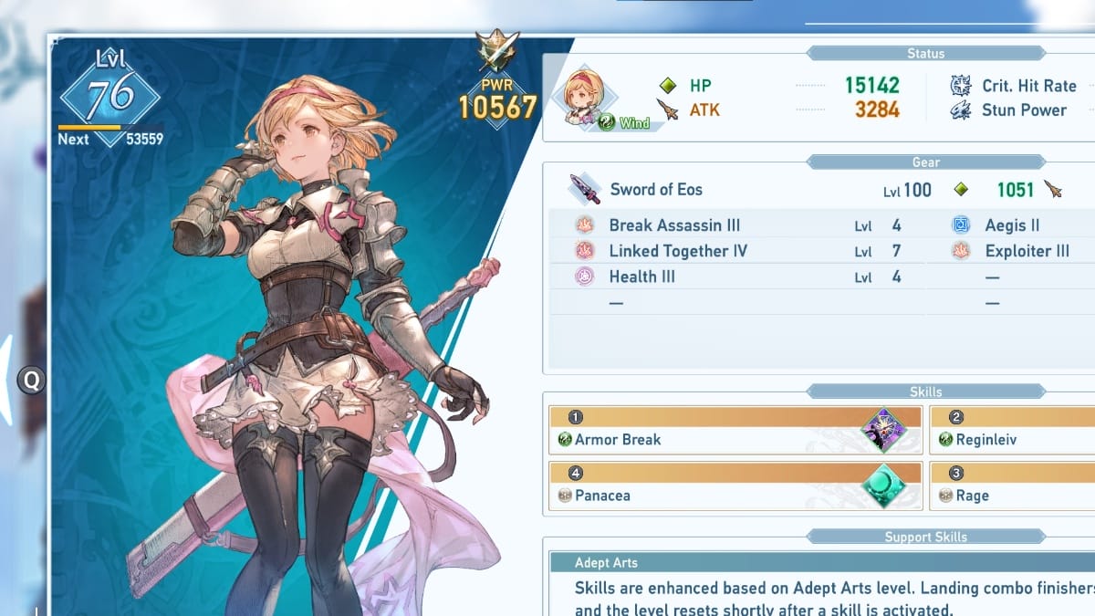 Best AI characters in Granblue Fantasy Relink, Djeeta