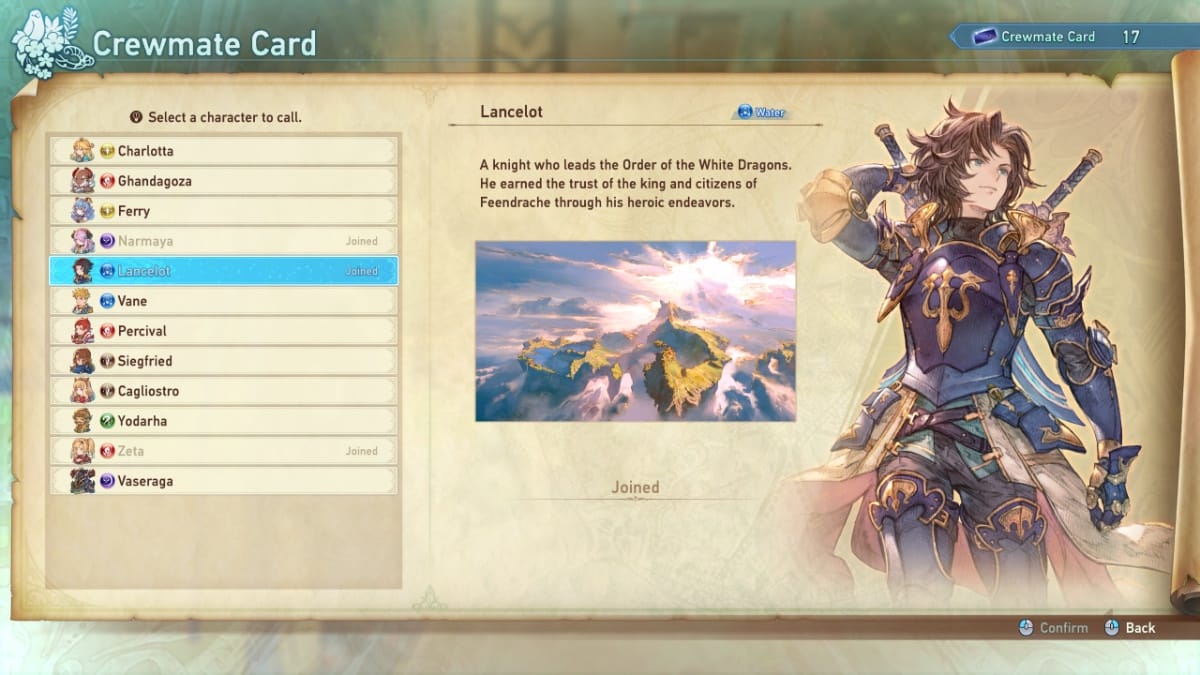 Best AI characters in Granblue Fantasy Relink, Lancelot