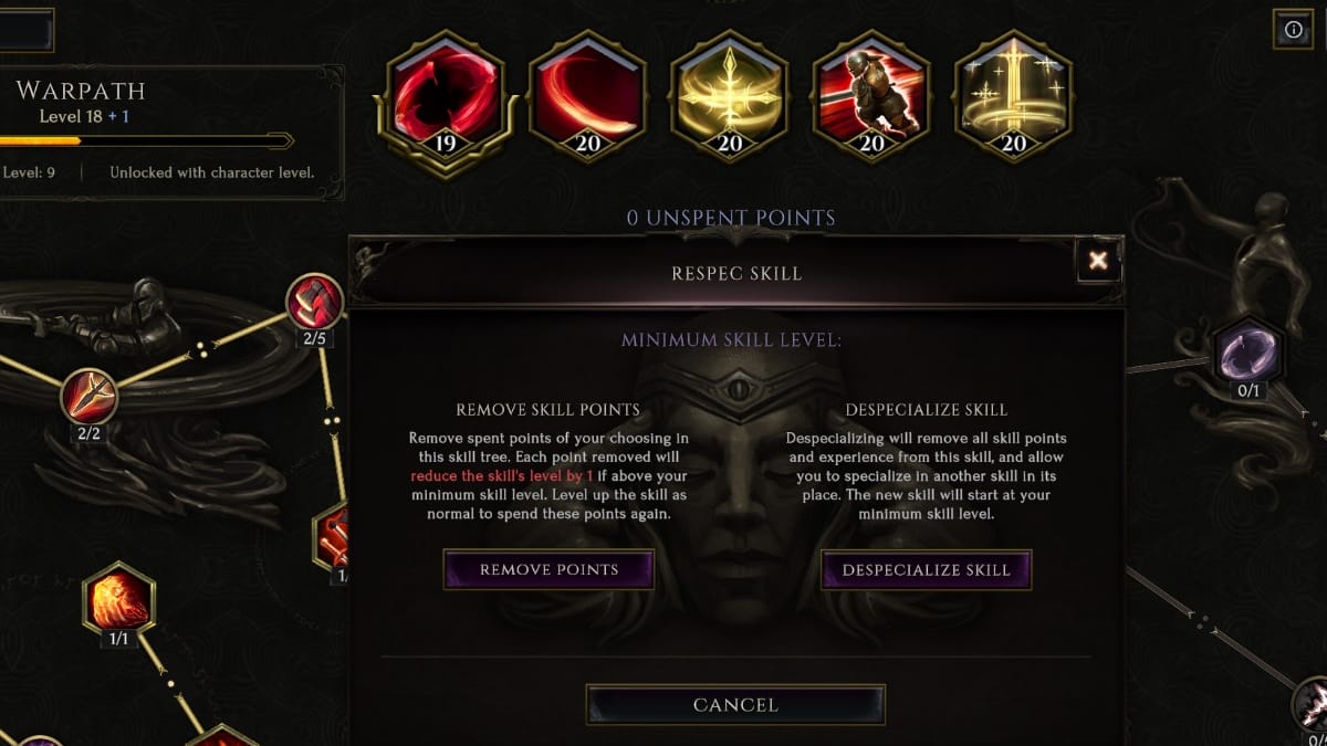 Last Epoch respec system