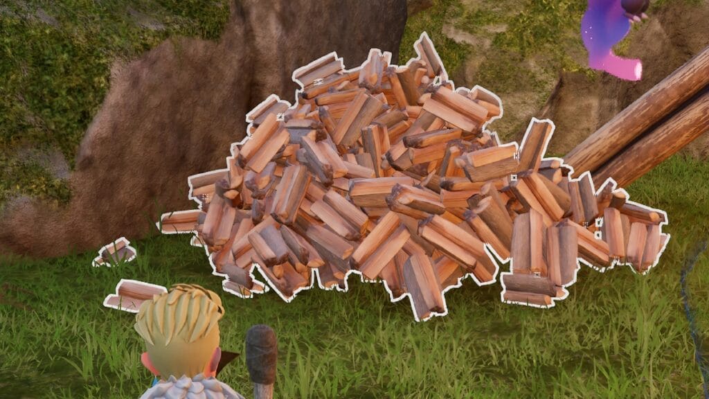 Best Lumbering Pal in Palworld (Palworld Lumbering Guide) Palworld wood pile from lumbering pals