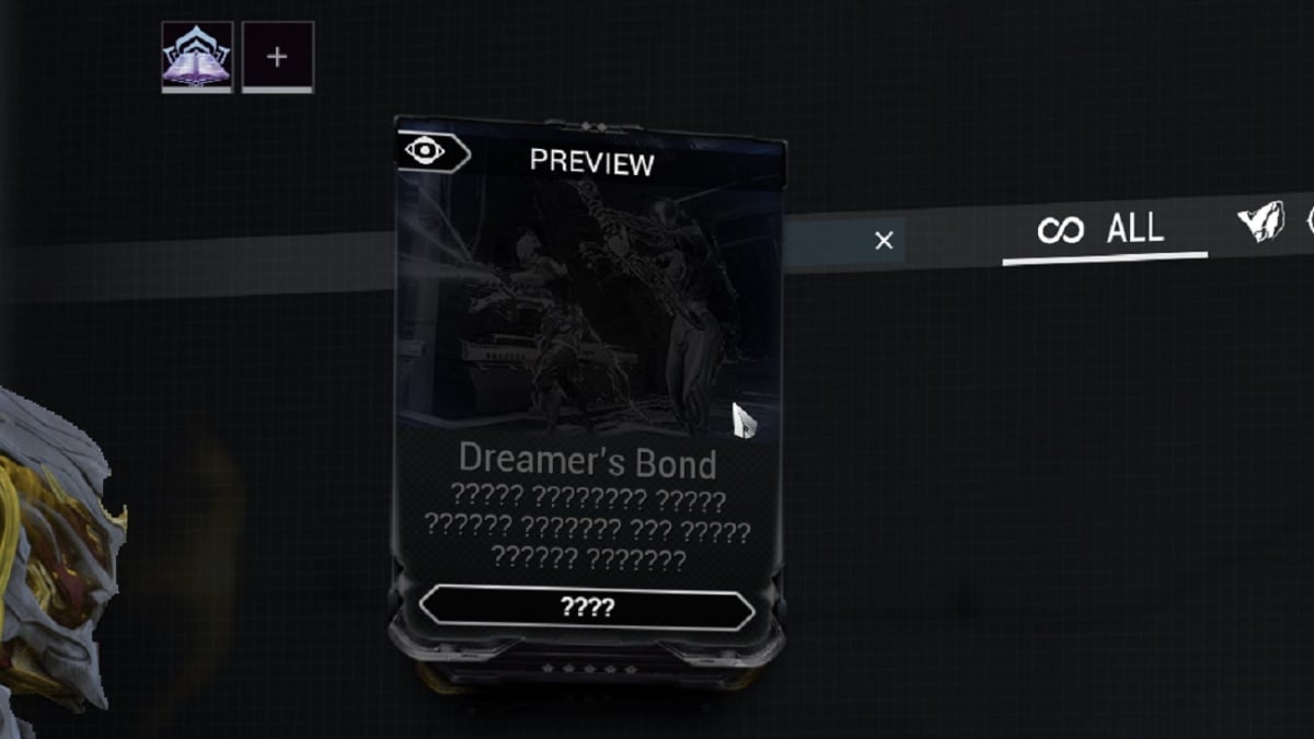 Warframe Dreamers Bond mod