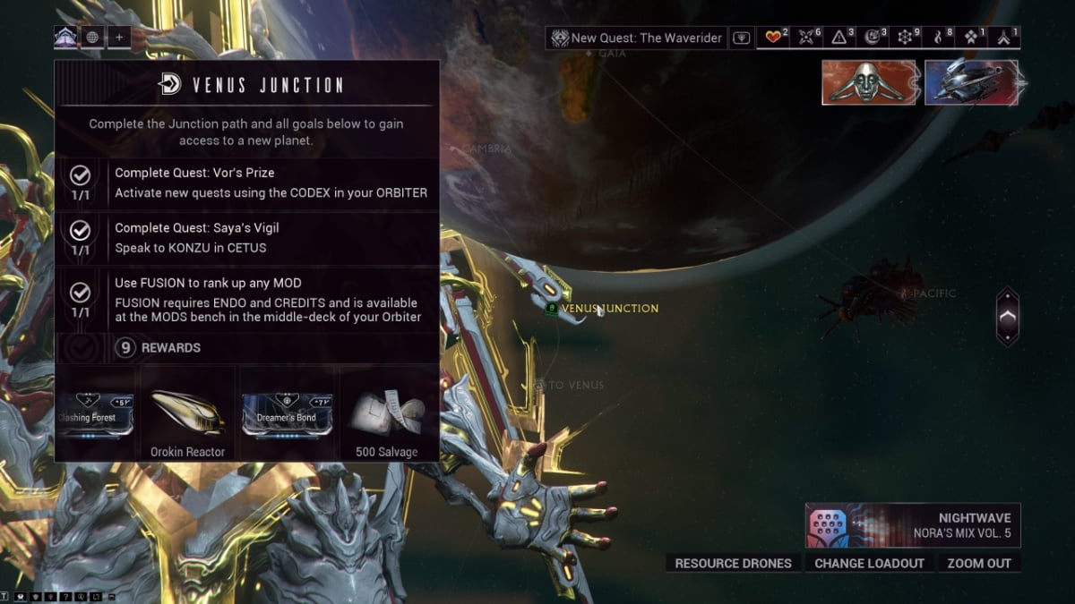 Warframe Dreamers Bond location