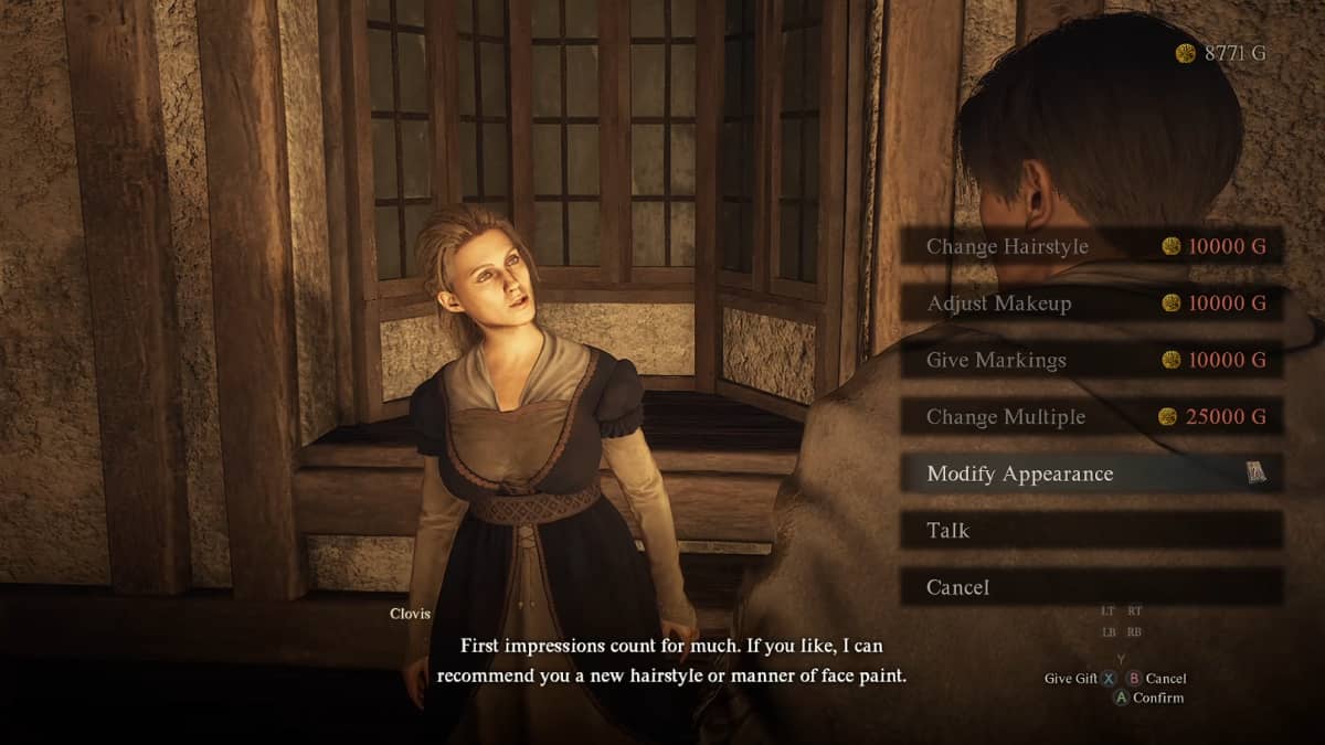 Changing appearance with Art of Metamorphosis tome,