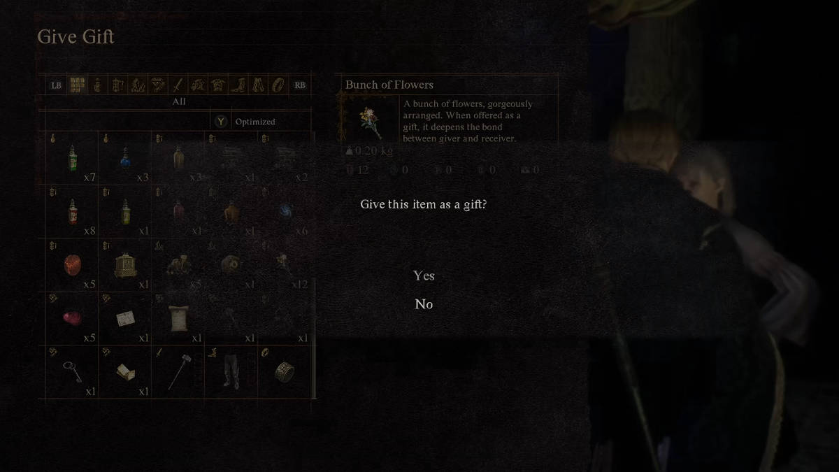 Giving a gift to Kough to get the Woodland Wordsmith Specialization scroll in Dragon's Dogma 2.