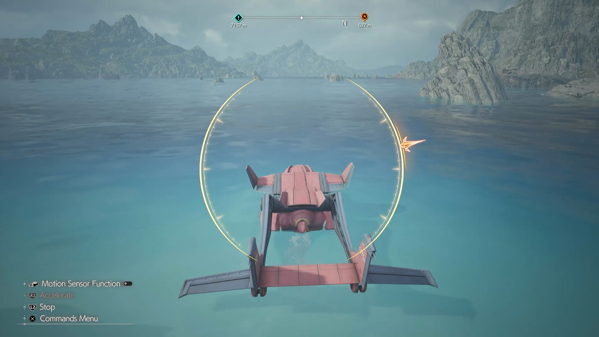 Corsair's Compass shows the location of Pirate Jetsam.