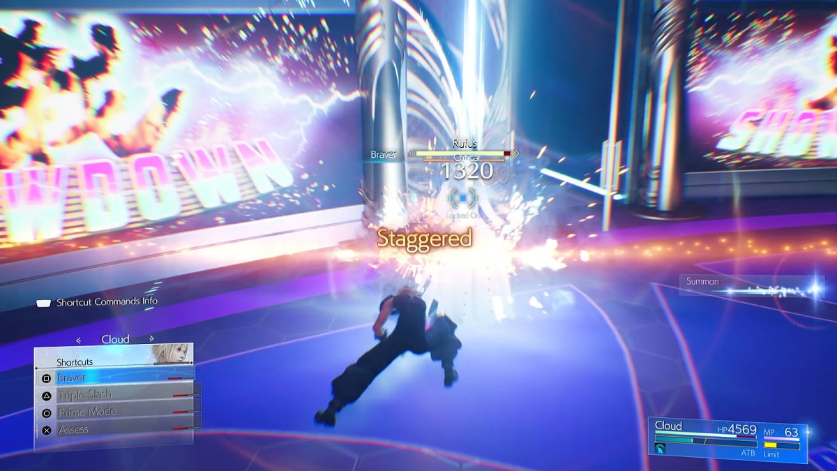 Cloud uses Braver to stagger Rufus.