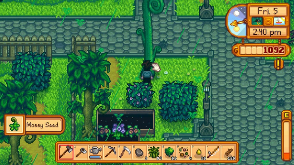 Pelican Town during the Green Rain.