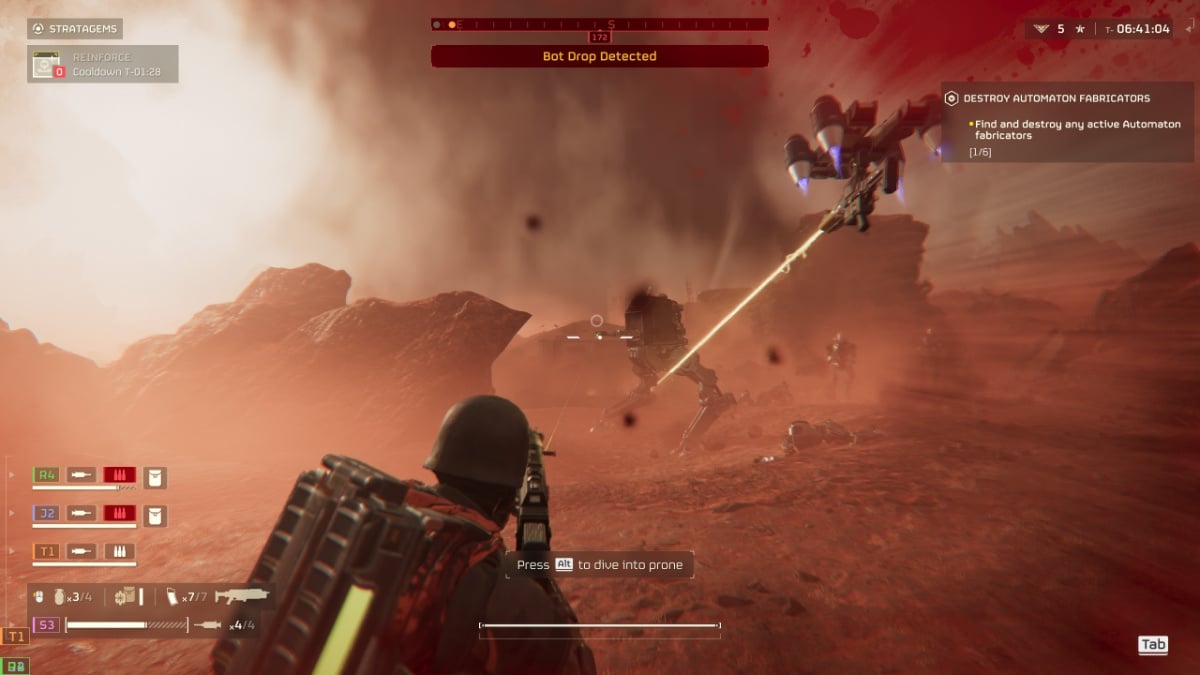 Helldivers 2 scout striders fight