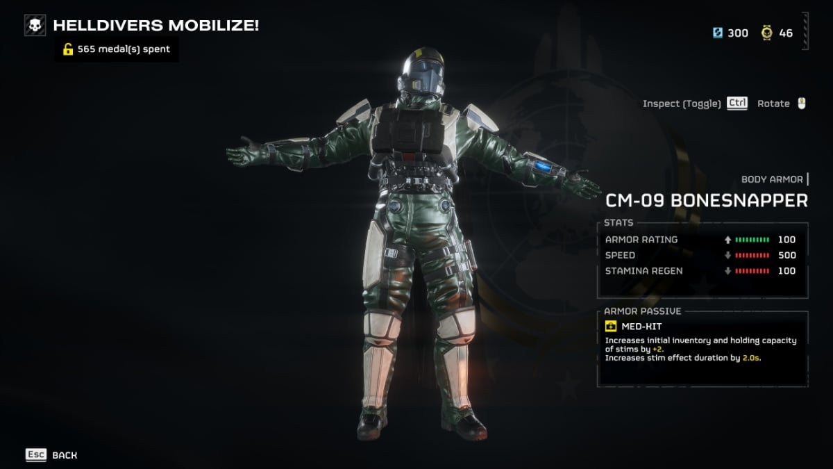 Helldivers 2 best armor bonesnapper