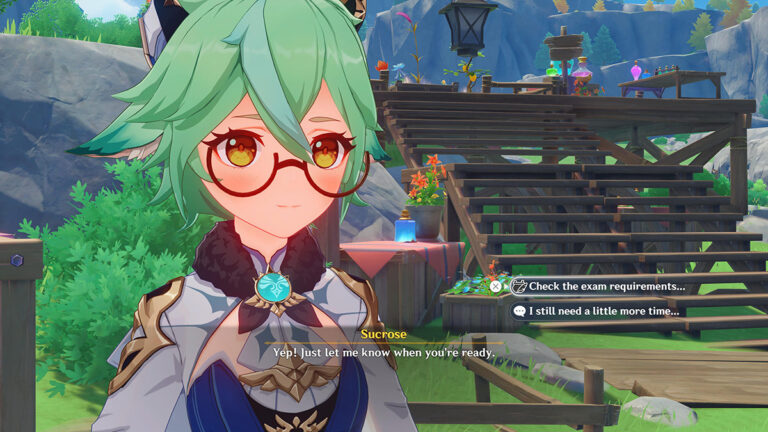 Sucrose, as she appears during Genshin Impact's Alchemical Ascension event.