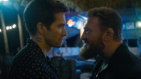 Jake Gyllenhaal’s Latest Action/Thriller Dethrones a WWE Star’s Absurd Comedy On Streaming Jake Gyllenhaal in Road House