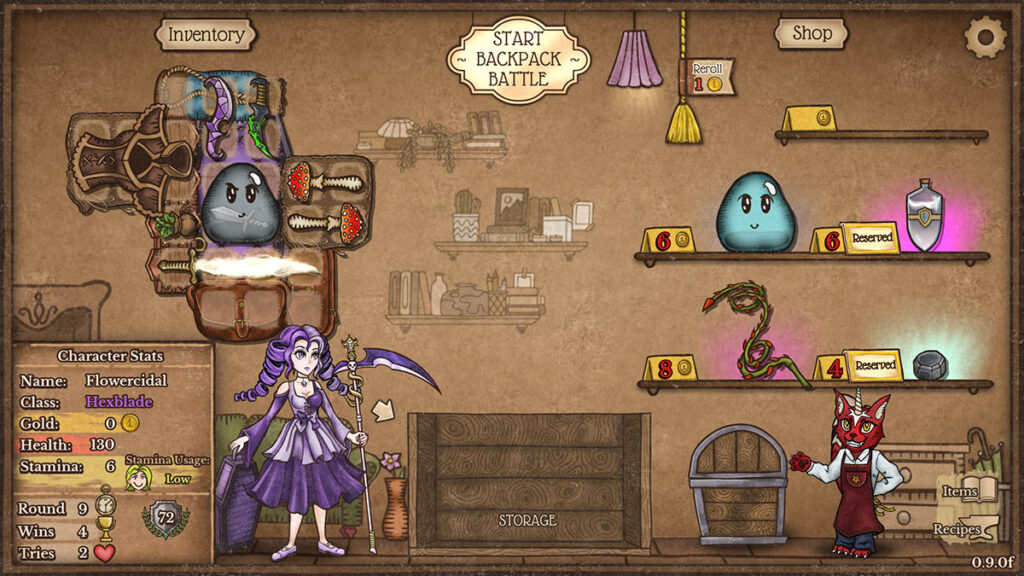 Round Nine Backpack Battles Reaper Cursed Dagger Hexblade Build