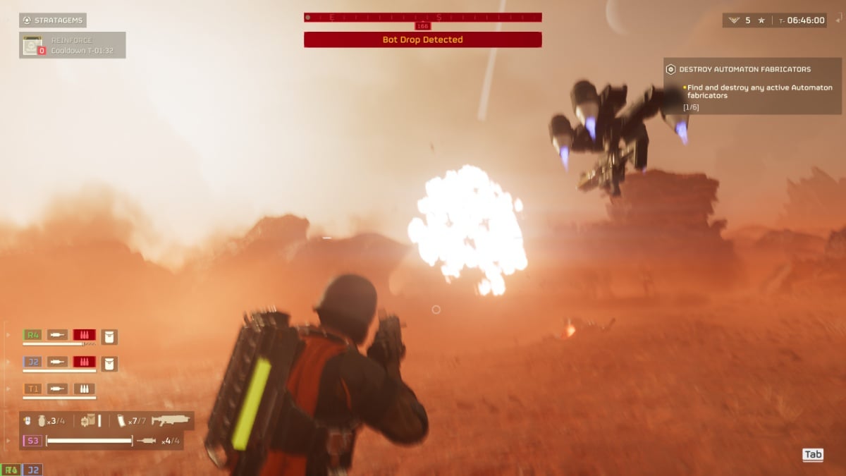 Helldivers 2 scout striders dying