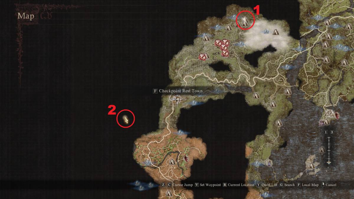Dragon's Dogma 2 Eternal Wakestone location for sphinx
