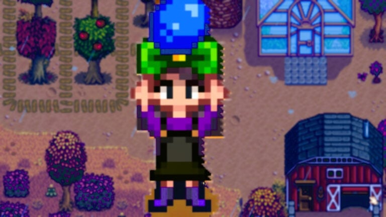 Best Summer Crops in Stardew Valley A character holds a blueberry over their head in Stardew Valley