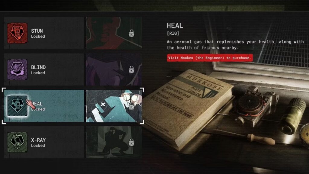 The Outlast Trials Heal Rig