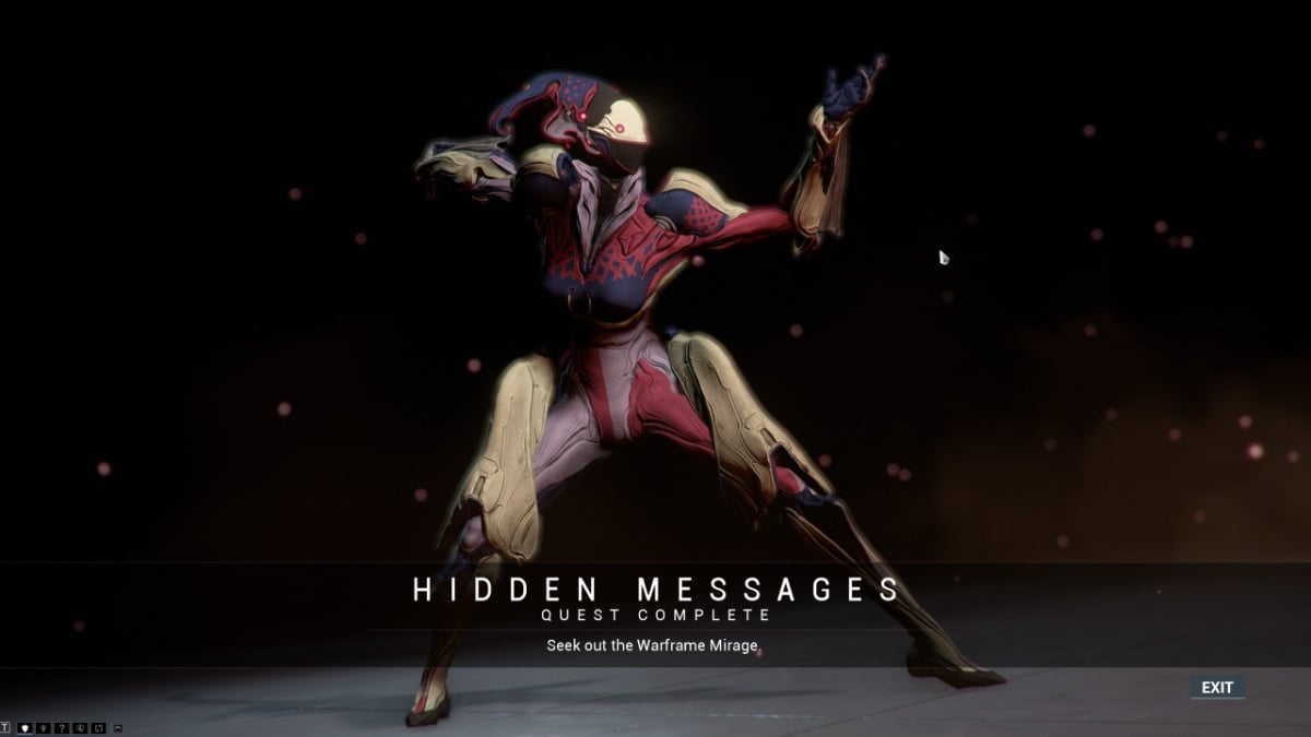 Warframe Hidden Messages quest completion