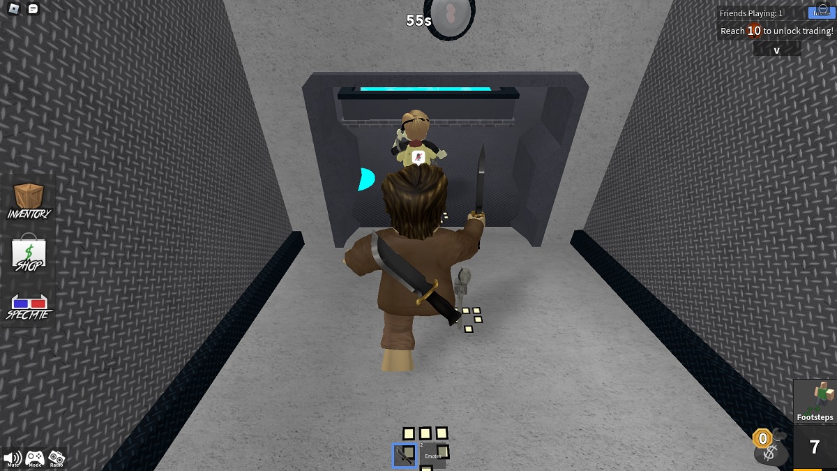 chasing a player as the murderer