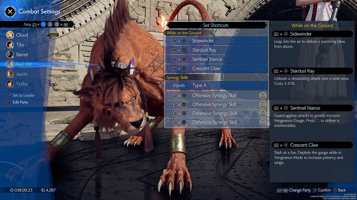 adjusting party in ff7 rebirth