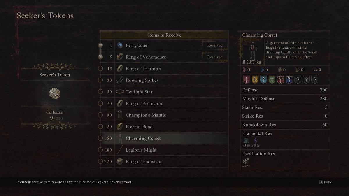 the charming corset in dd2