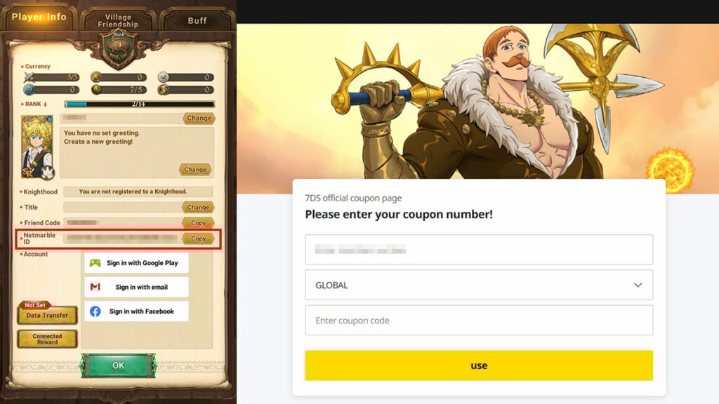 How to Redeem 7DS Codes