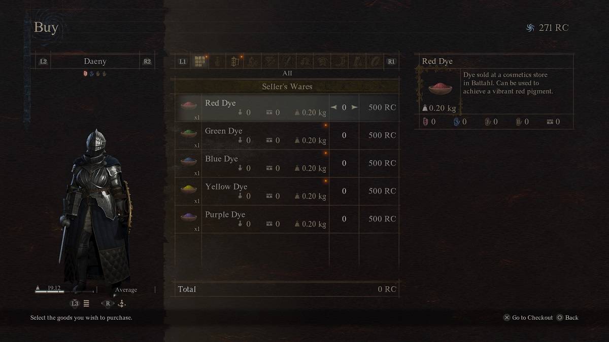 buying dyes in dragon's dogma 2