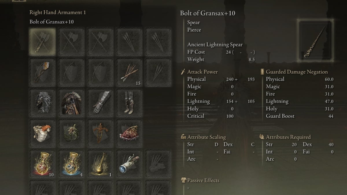 Elden Ring Dexterity/Faith build starting class