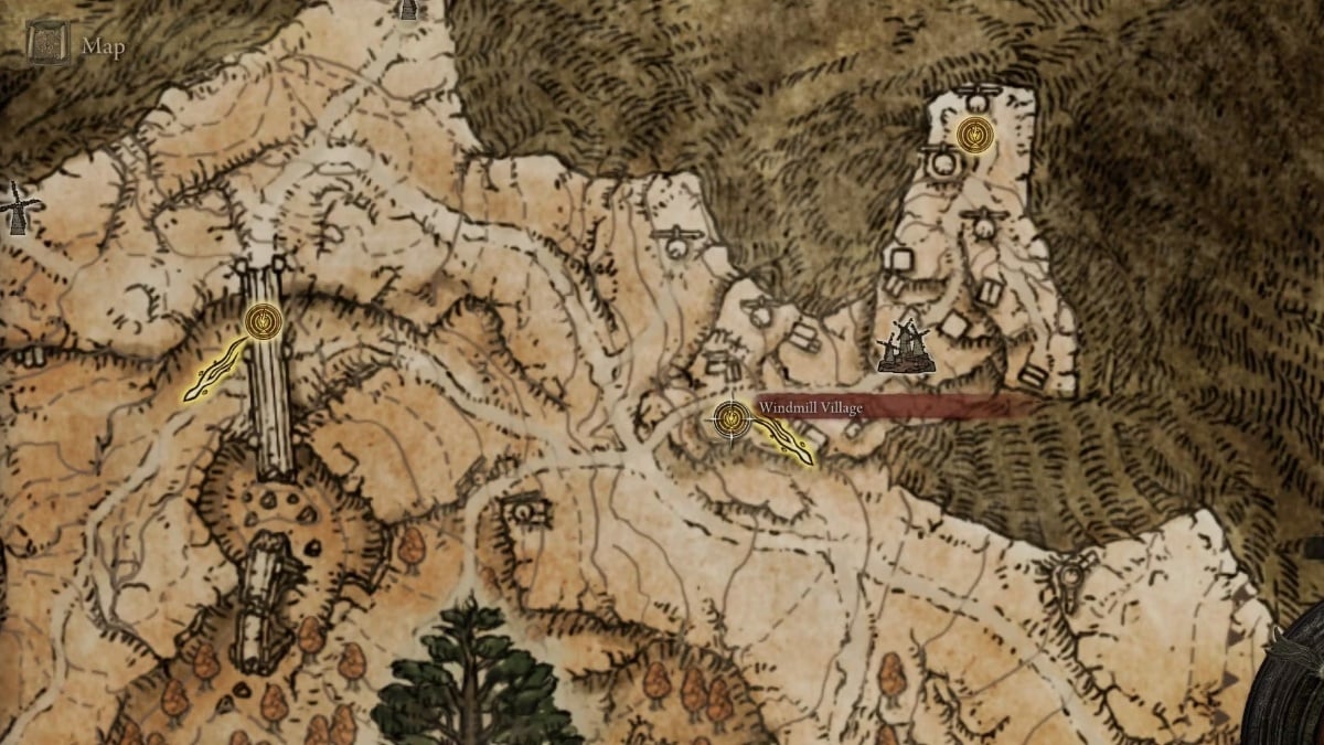 Millicent Questline, Altus Plateau map