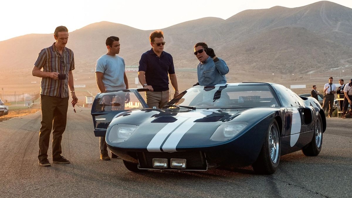 A shot from Ford v. Ferrari