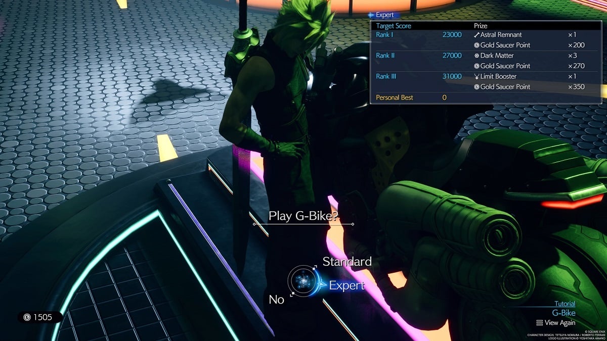 playing g-bike to win astral remnant in ff7 rebirth