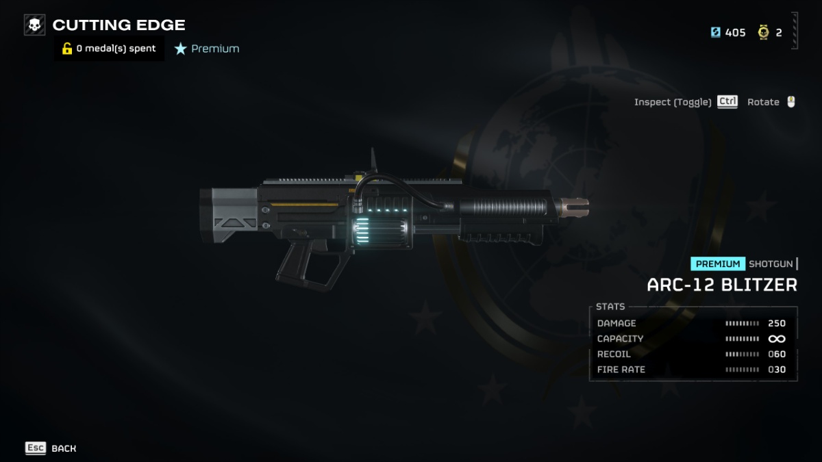 Helldivers 2 Premium Warbond shotgun