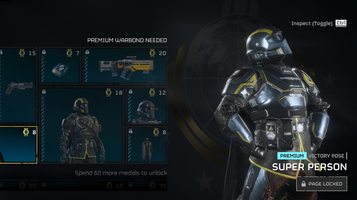 Helldivers 2 Premium Warbond pose