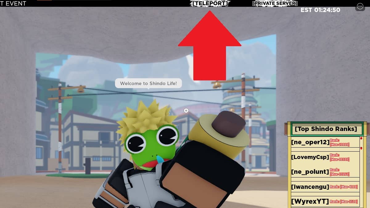 how to start the hunt event in shinobi life