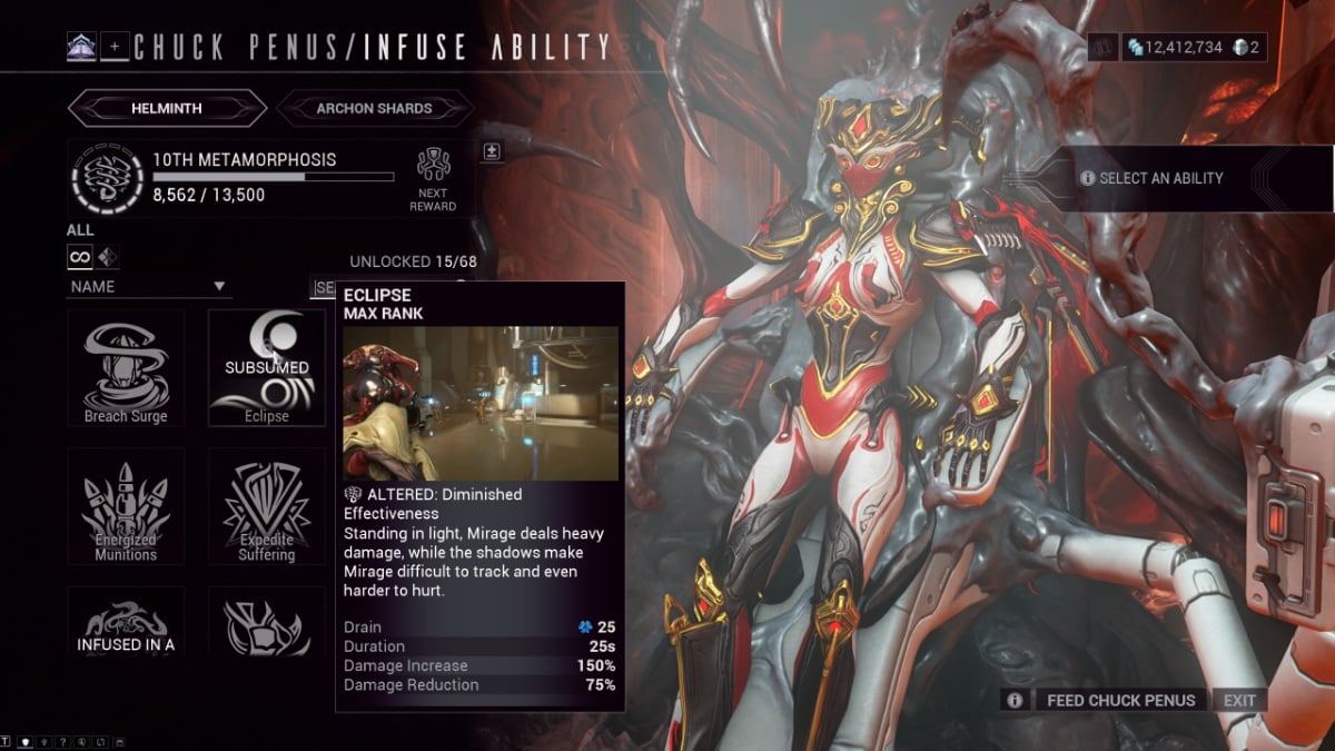 Warframe Eclipse subsume