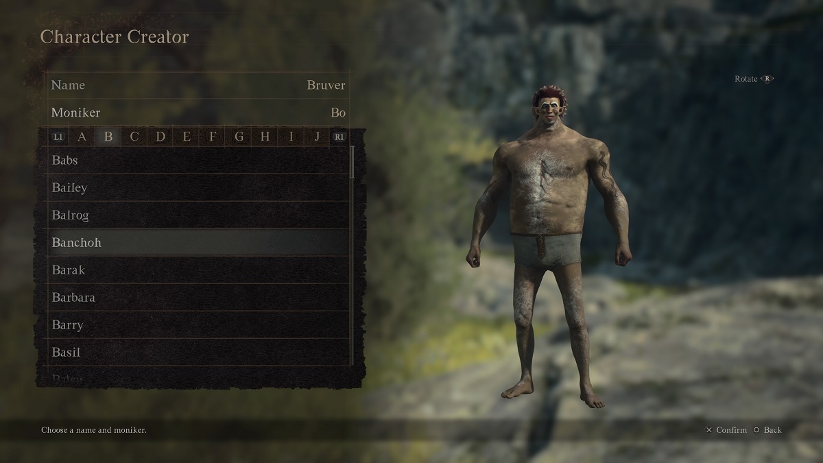 choosing a moniker in dragon's dogma 2