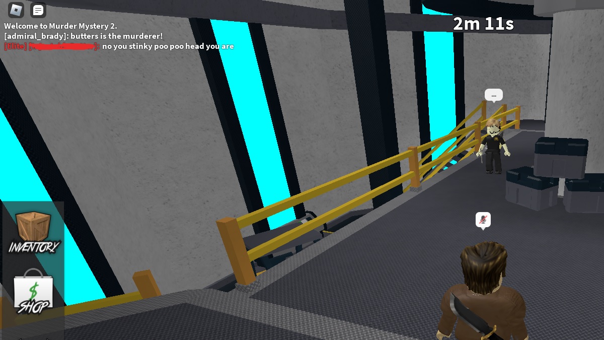 accusing another player of being the murderer