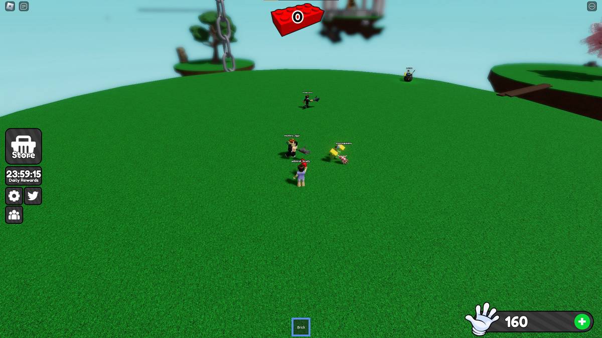 playing a round of slap battles on roblox