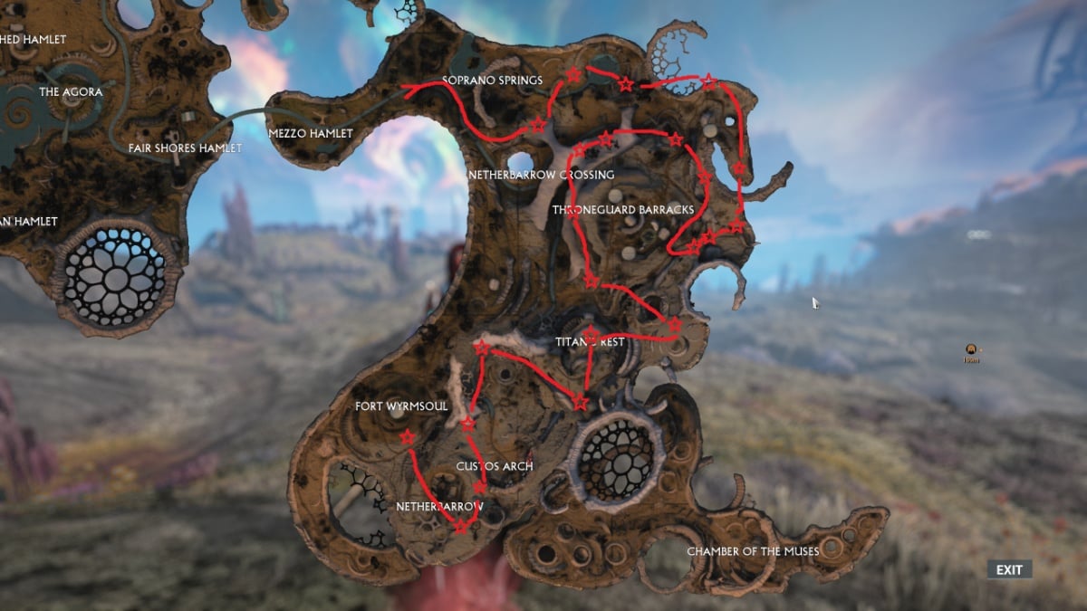 Warframe Yao Shrub map