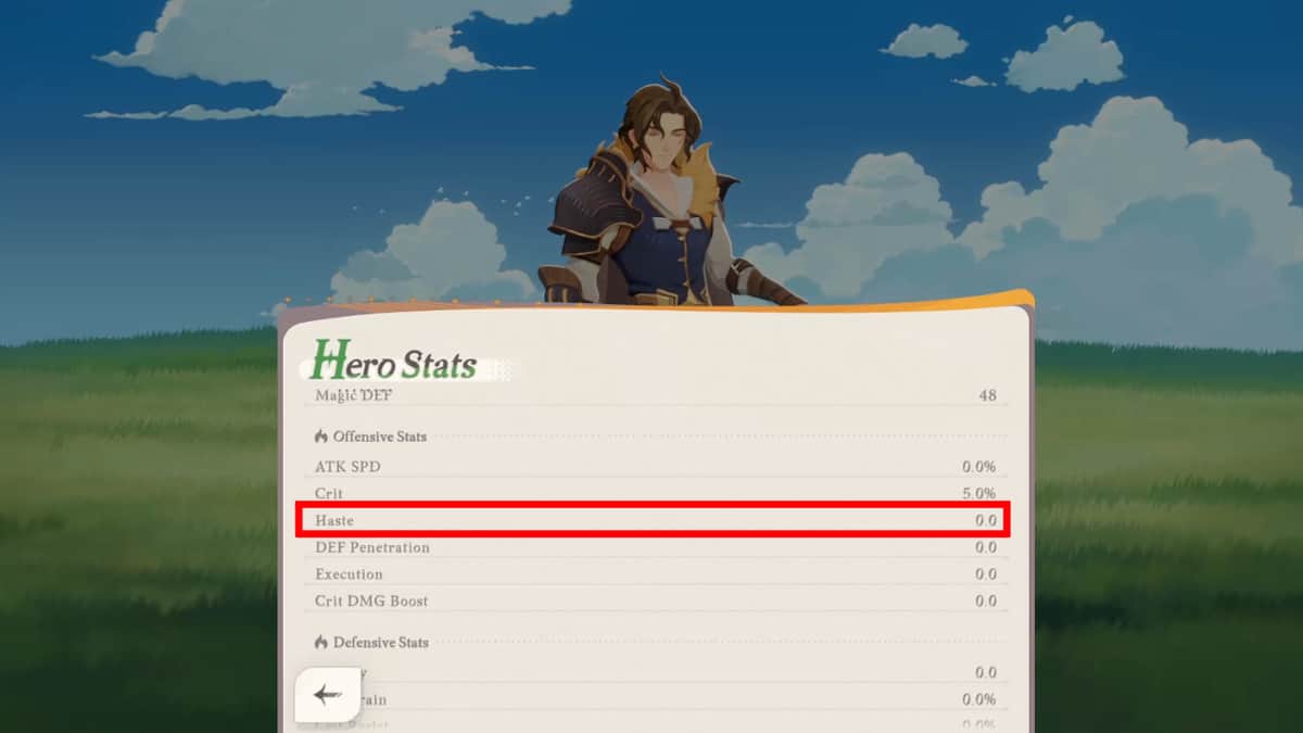 Haste Stat in AFK Journey.