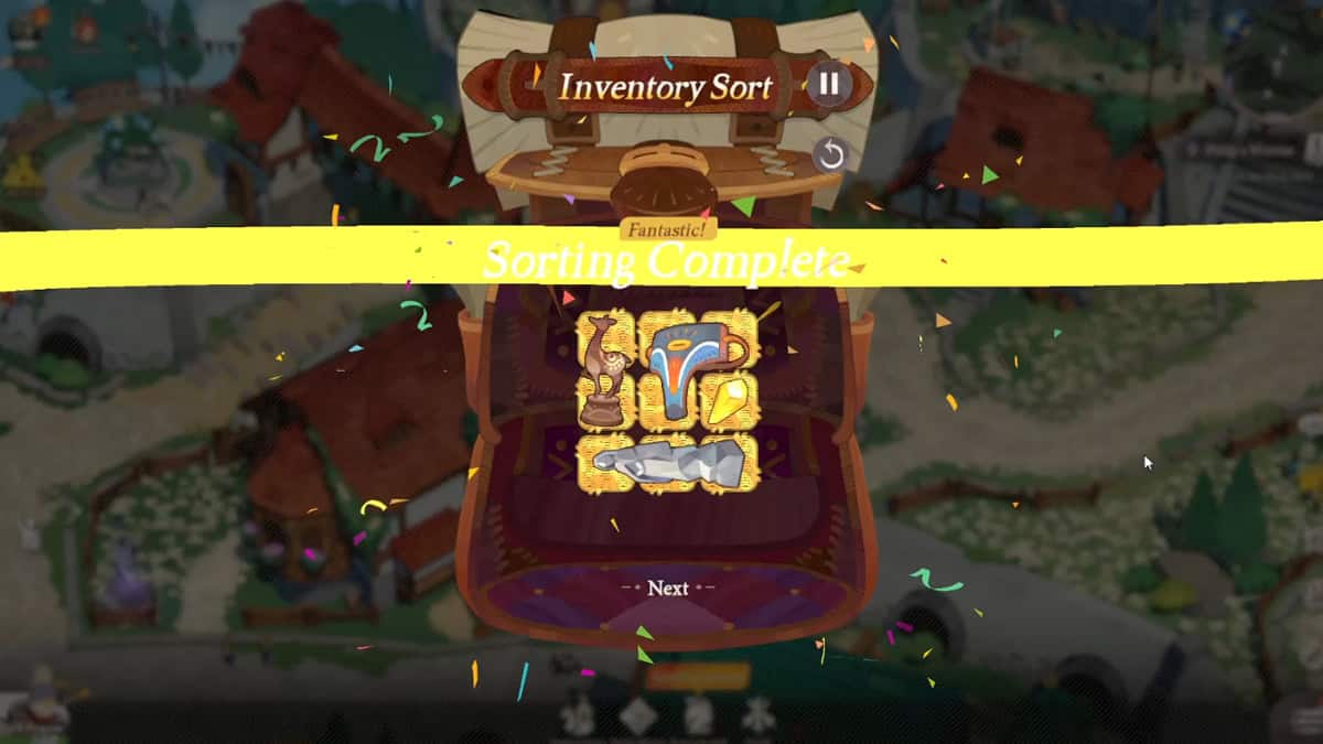 Sorting puzzle stage 1.