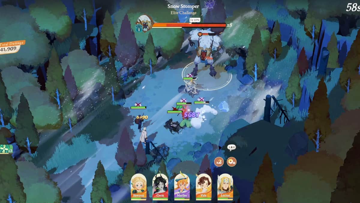 Snow Stomper boss fight.