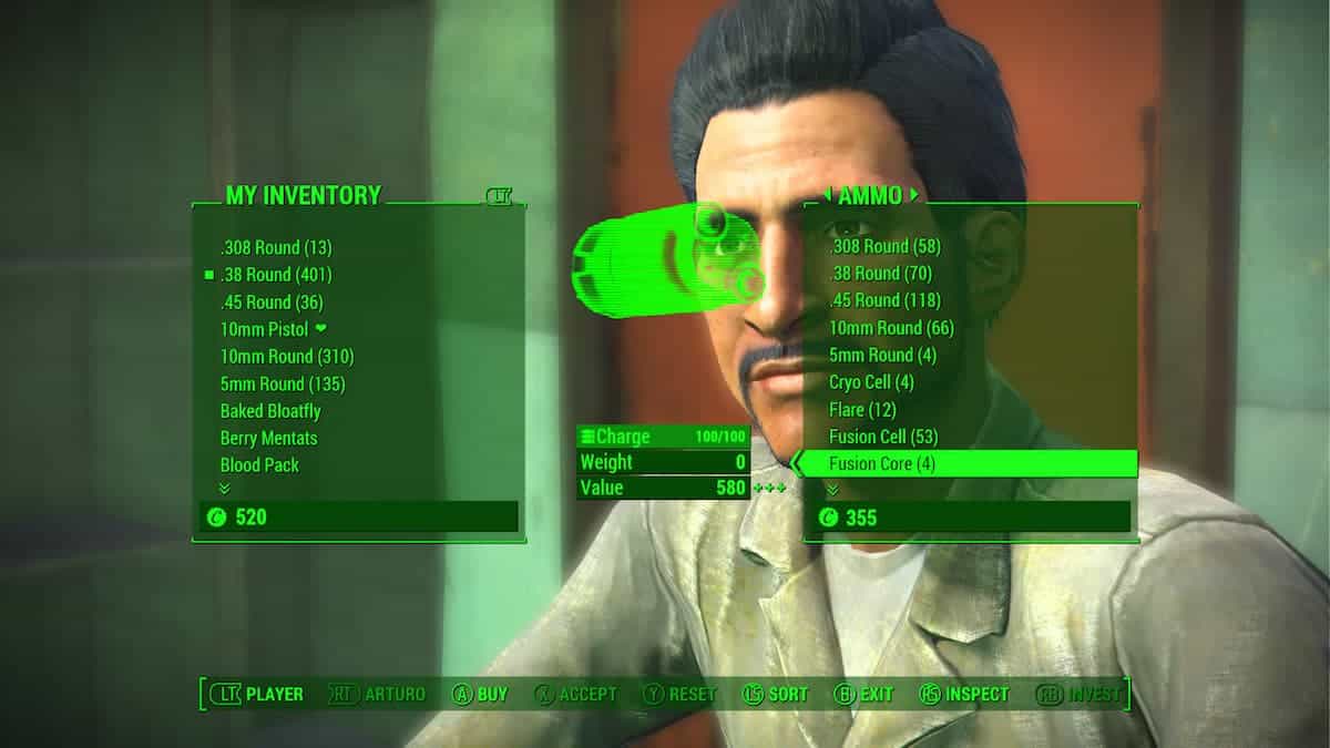 Arturo Rodriguez from Fallout 4, Fusion Core