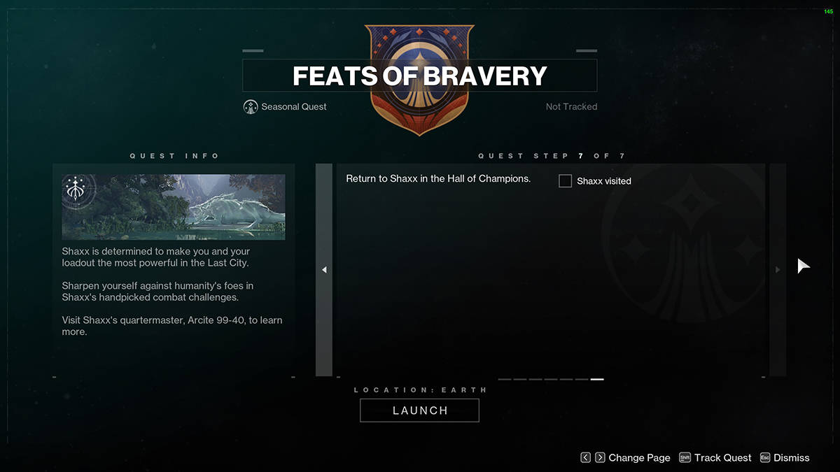 Feats of Bravery Step Seven