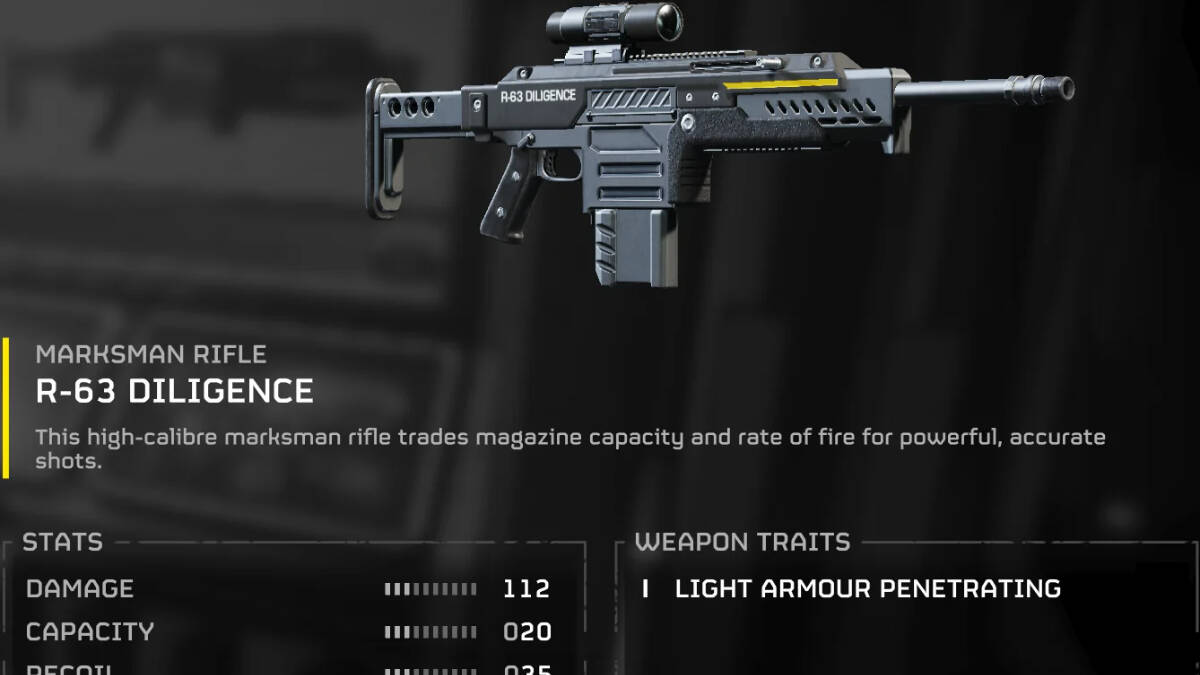 Helldivers 2 gun tier list, Diligence