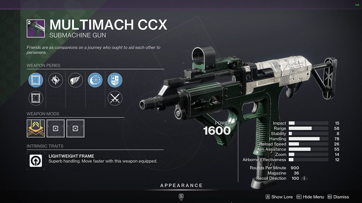 Destiny 2 Multimach Stats