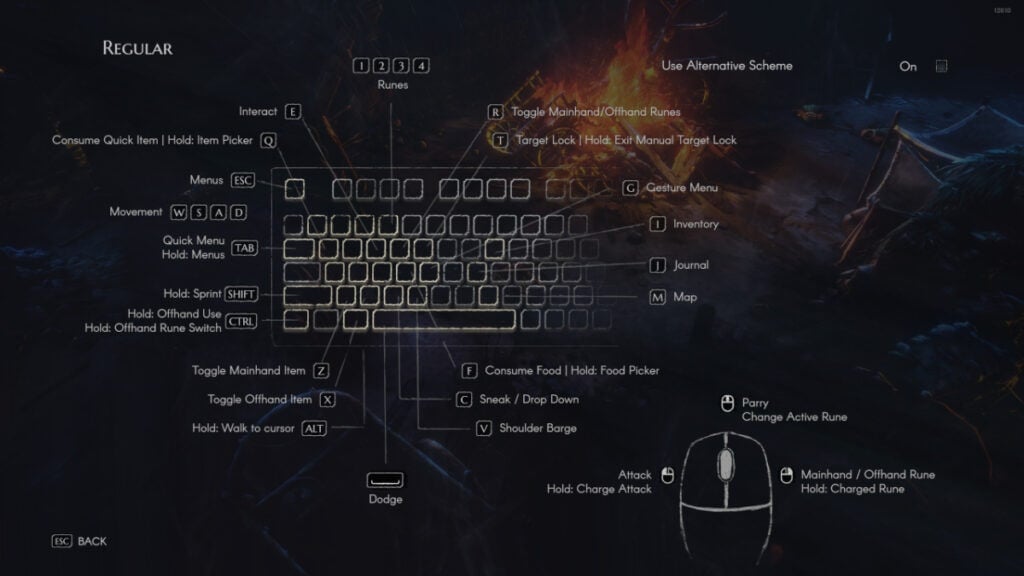 The controls guide for No Rest for the Wicked