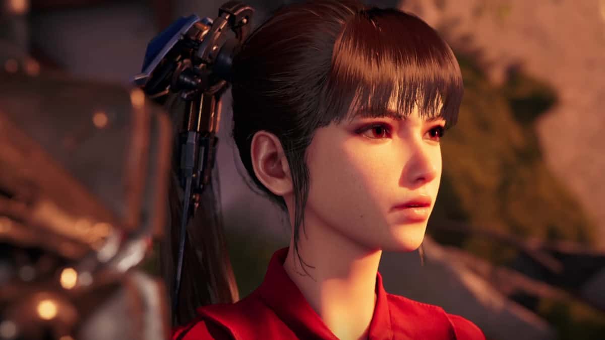 Eve looking at the crater