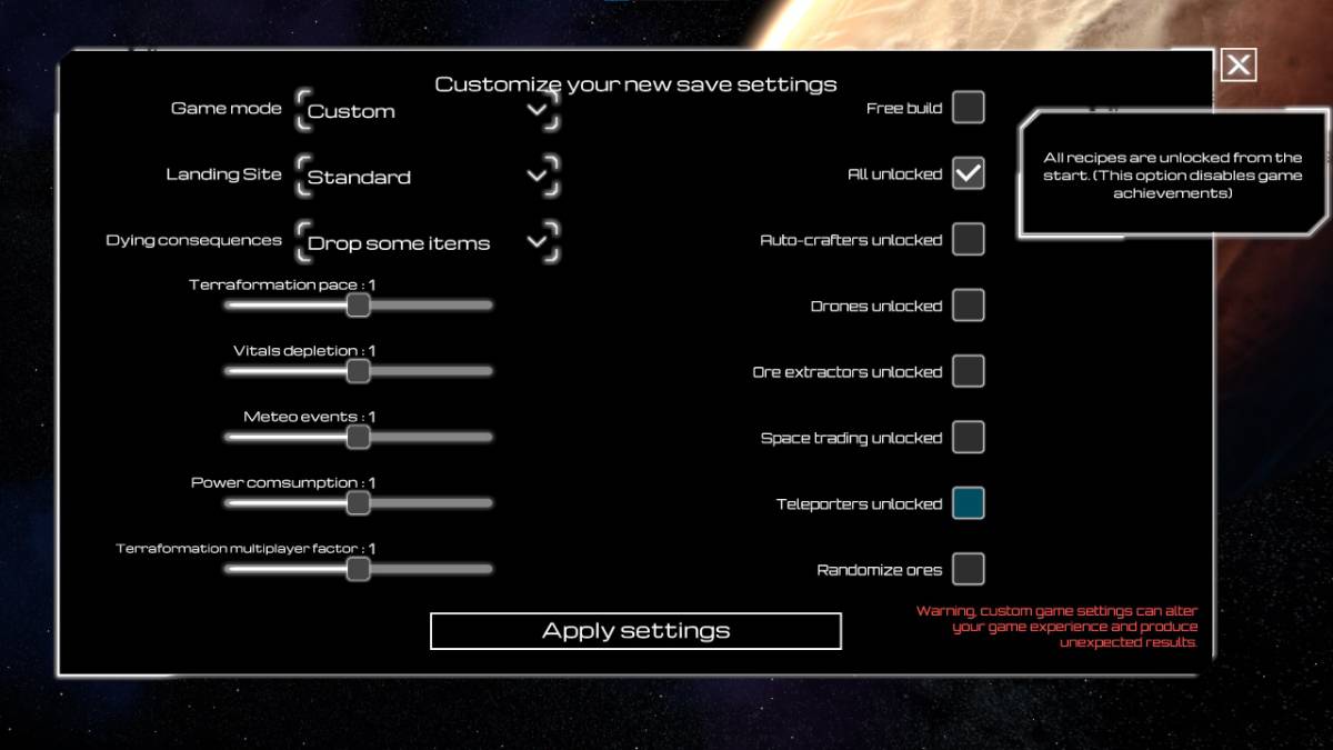 The Planet Crafter Jetpack cheat