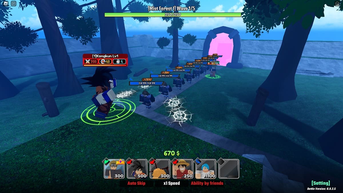 anime world tower defense, one of the best anime games on roblox