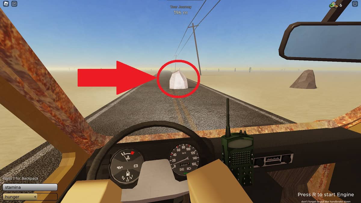 avoiding obstacles in a dusty trip